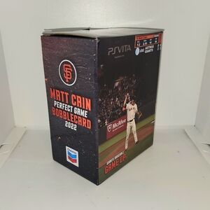 San Francisco Giants Matt Cain Perfect Game Bobblecard 2022 SGA in box